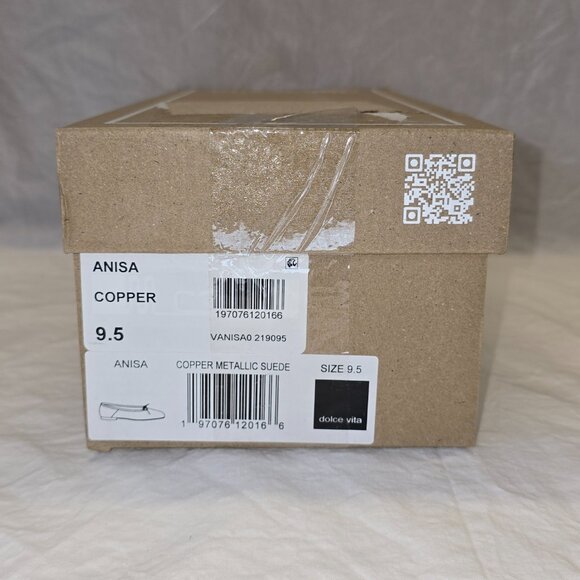 Dolce Vita Anisa Ballet Flats, Women's Size 9.5, Copper Metallic Suede, NIB - Picture 7 of 8